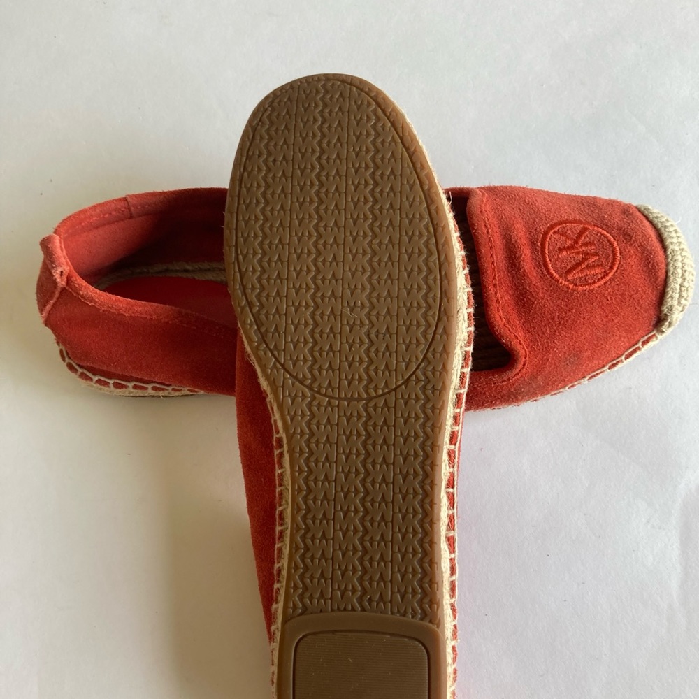 Michael Kors Red Suede Flats Espadrilles size 8.5 - Picture 8 of 13